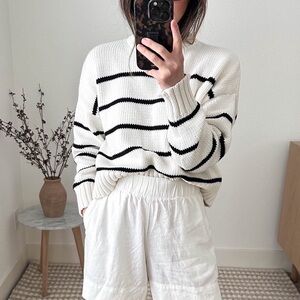 JENNI KAYNE Striped Knit Sweater in